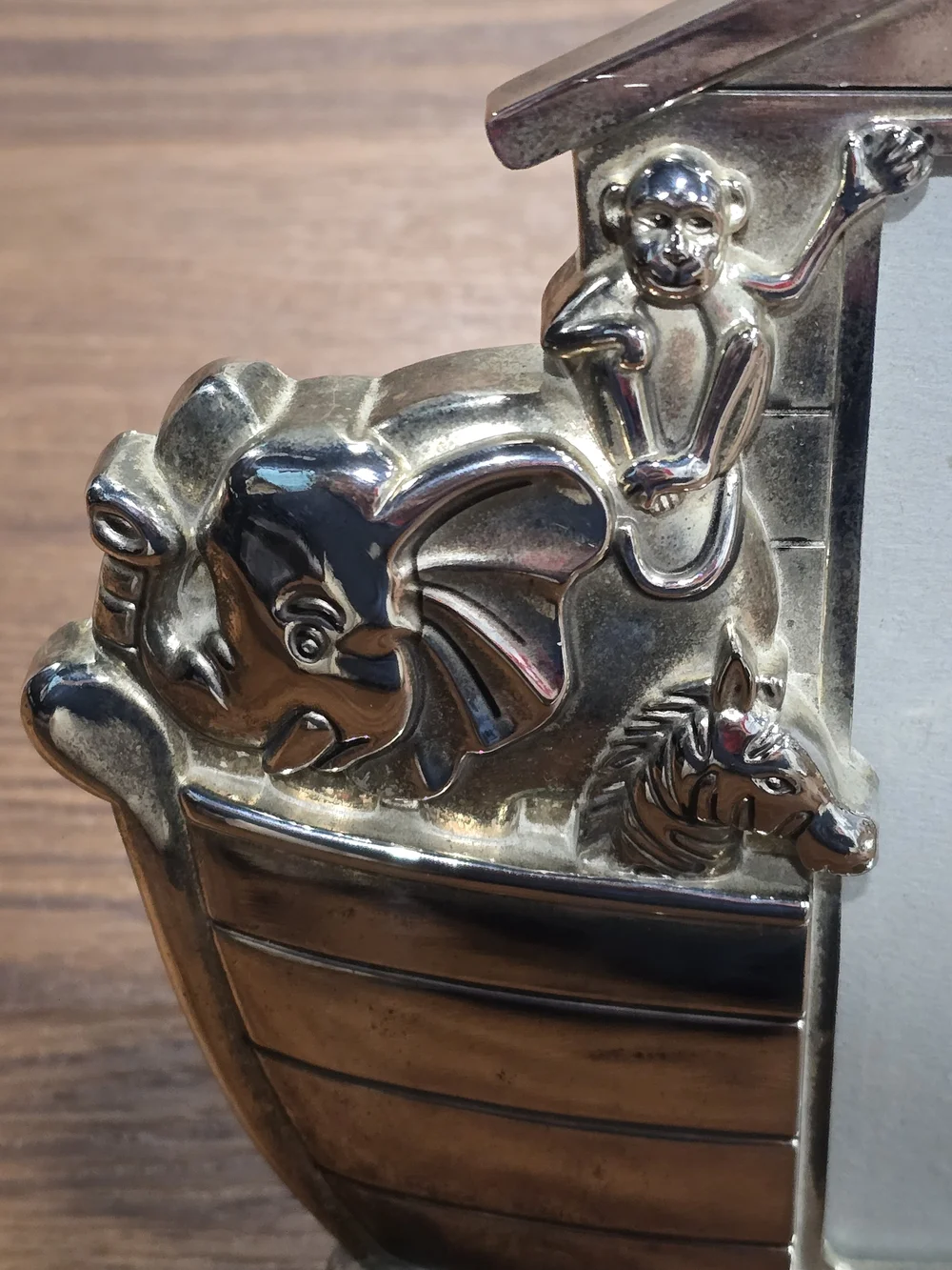 Godinger Silver-Tone Noah's Ark Photo Frame with Animal Accents